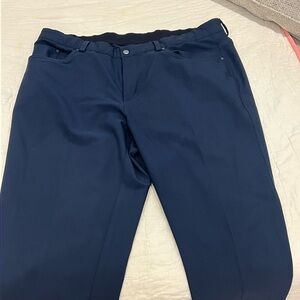 Men's Greg Norman 5 pocket performance Navy Blue Pants 36x29